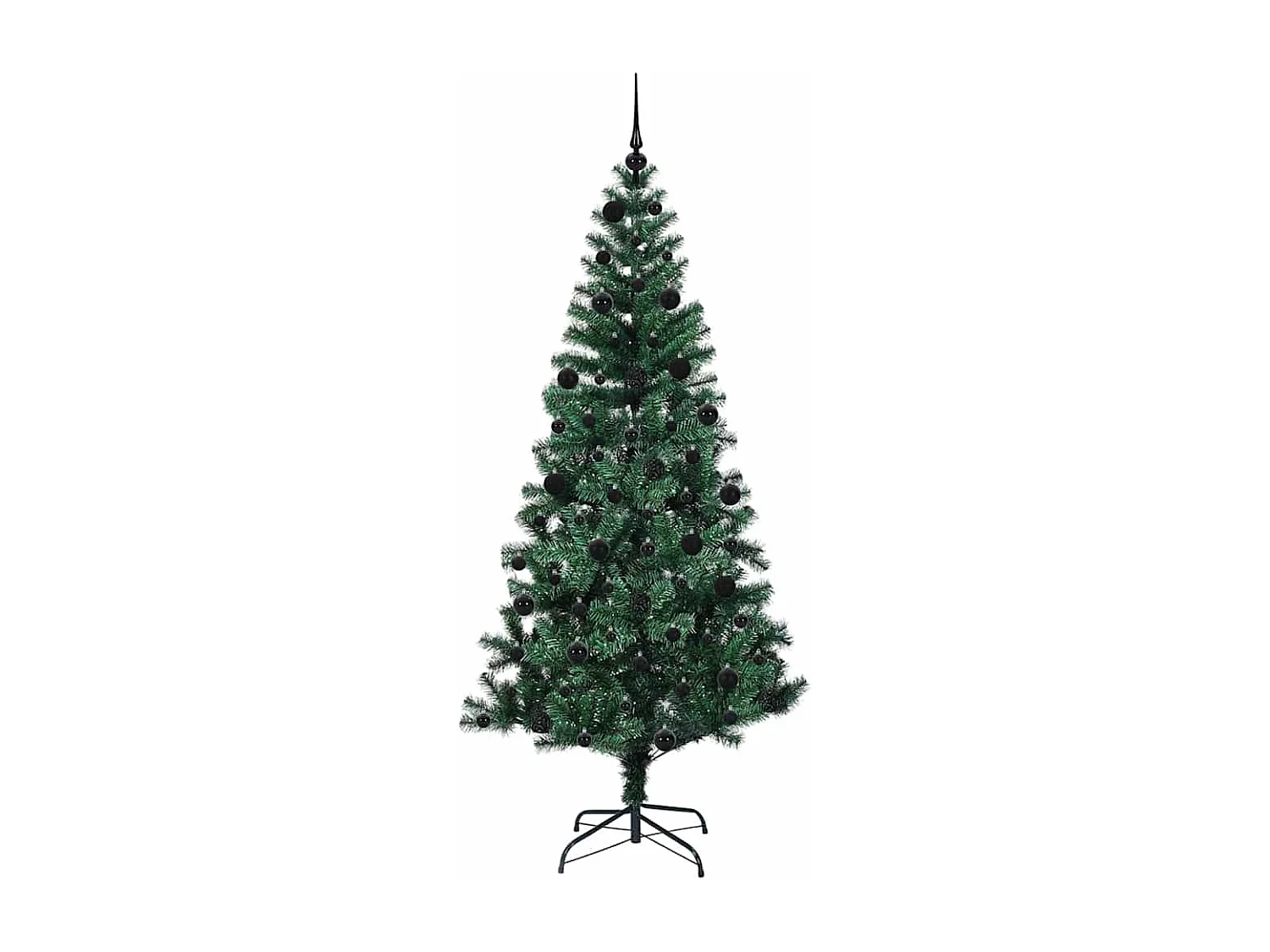 Árvore de Natal Artificial Pré-iluminada Verde 210 cm
