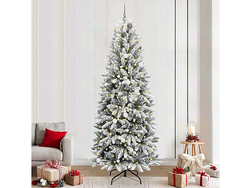 Sapin de Noël artificiel avec 300 LED Blanc 93 x 93 x 240 cm