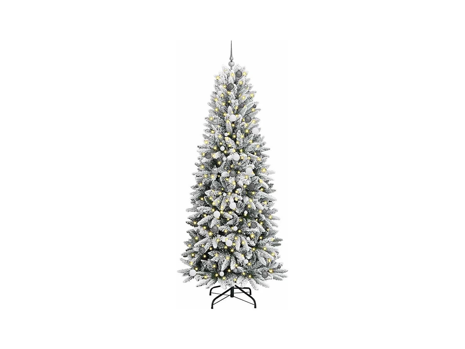Sapin de Noël artificiel avec 300 LED Blanc 93 x 93 x 240 cm
