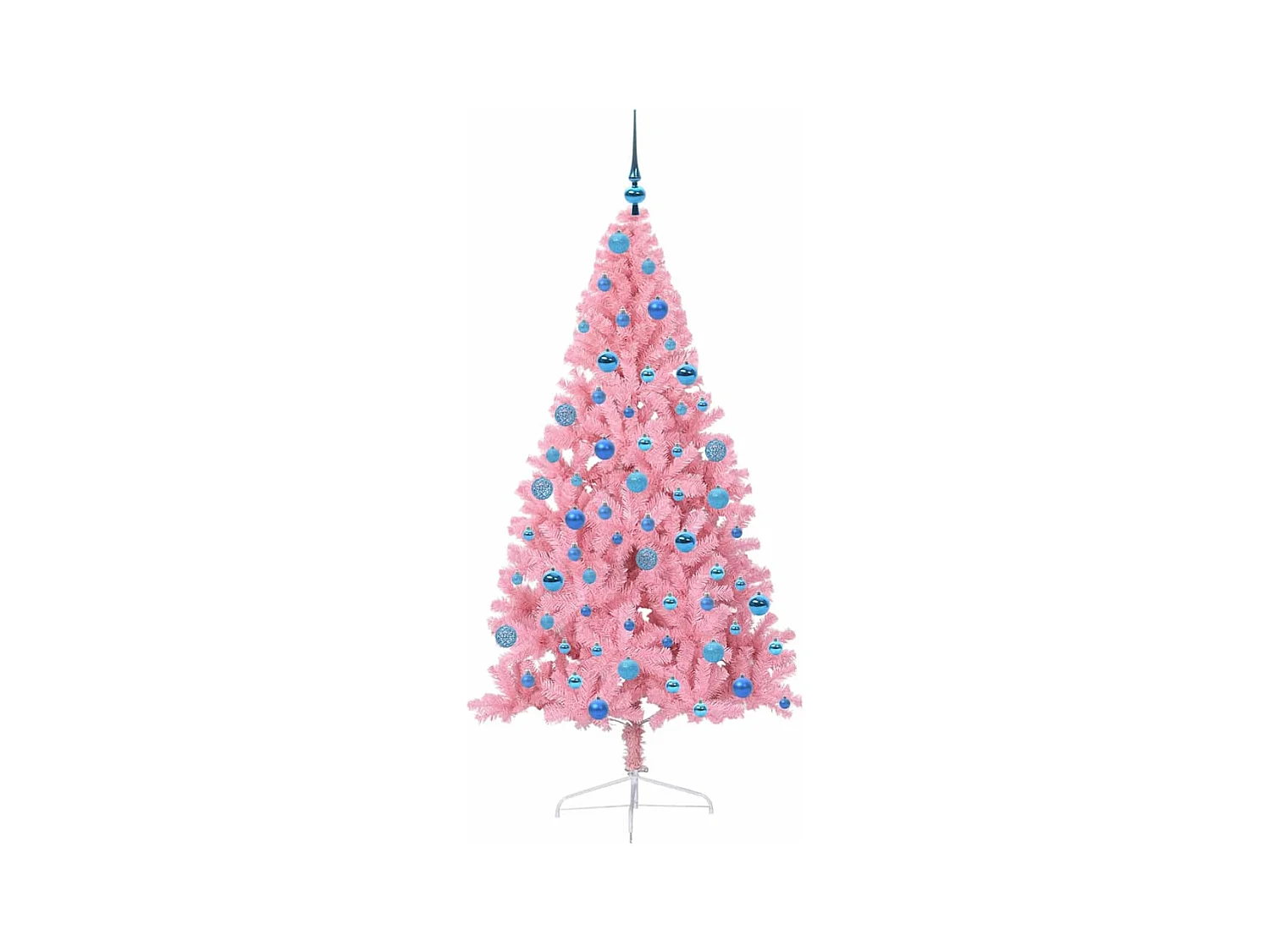 Sapin de Noël artificiel pré-éclairé Rose 180 cm PVC
