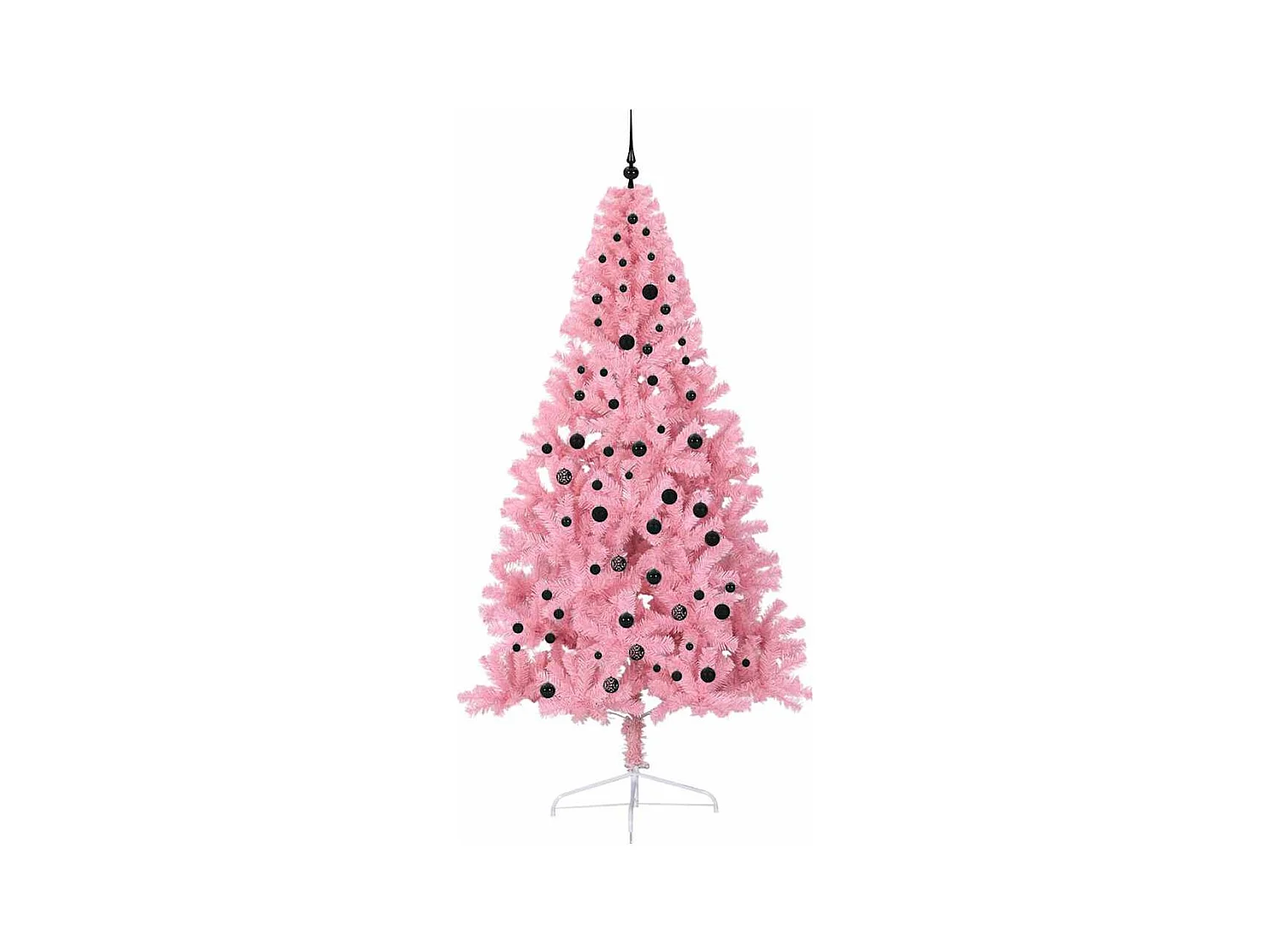 Sapin de Noël artificiel pré-éclairé Rose 240 cm PVC