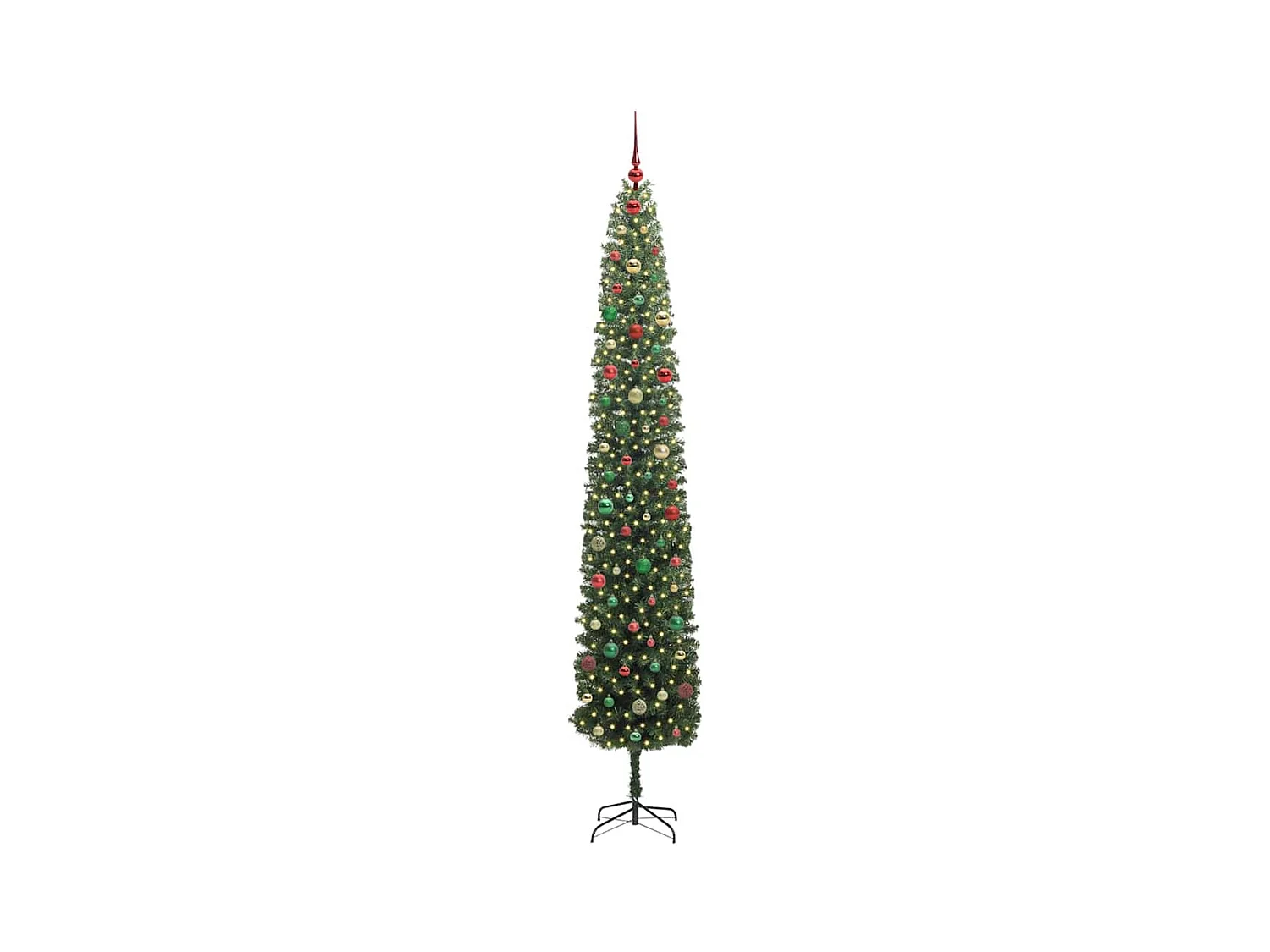 Árvore de Natal Artificial Verde 300 cm PVC e Aço e Plástico