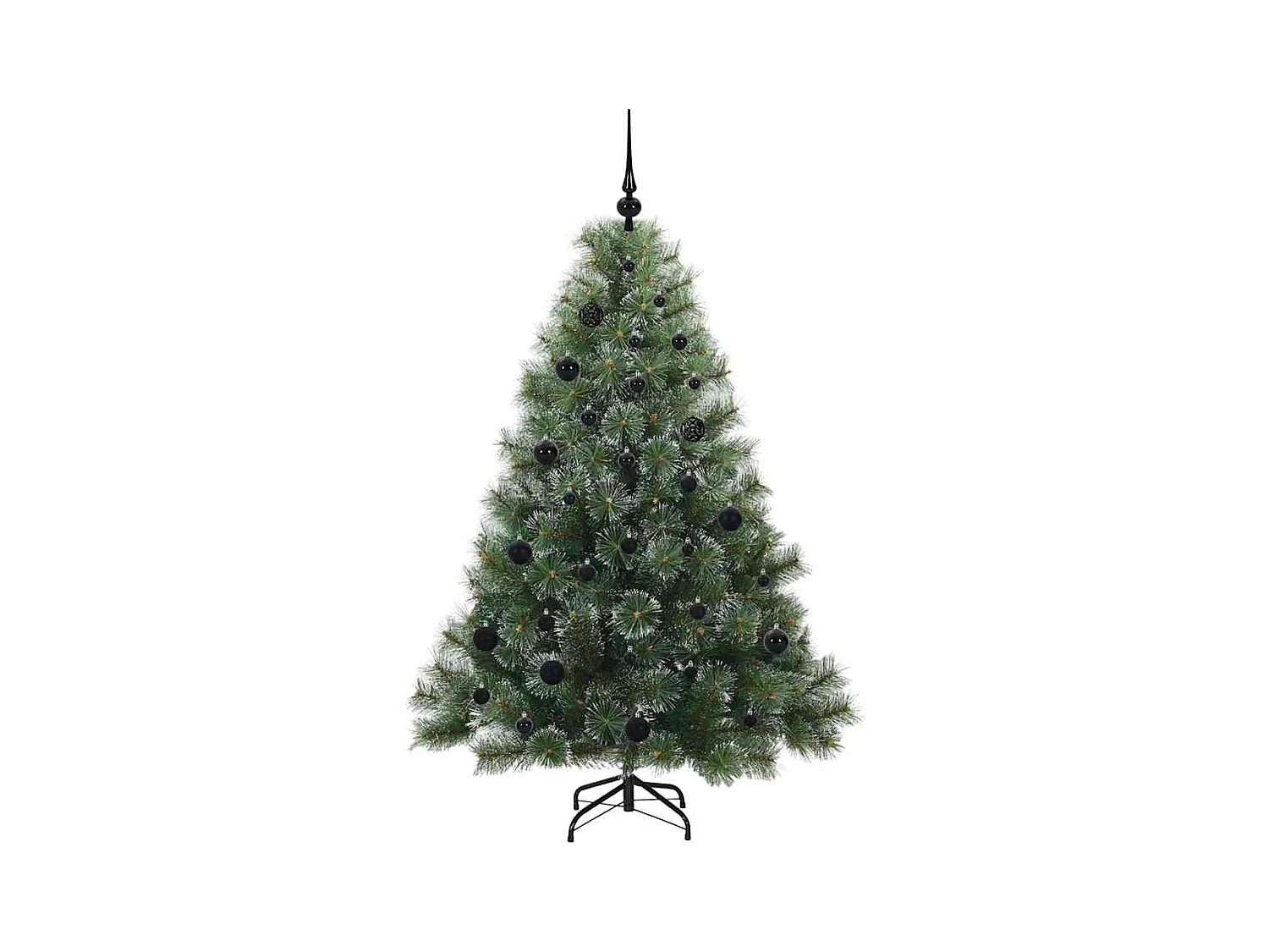 Árvore de Natal Artificial com 150 LEDs Verde 150 cm PE e PVC