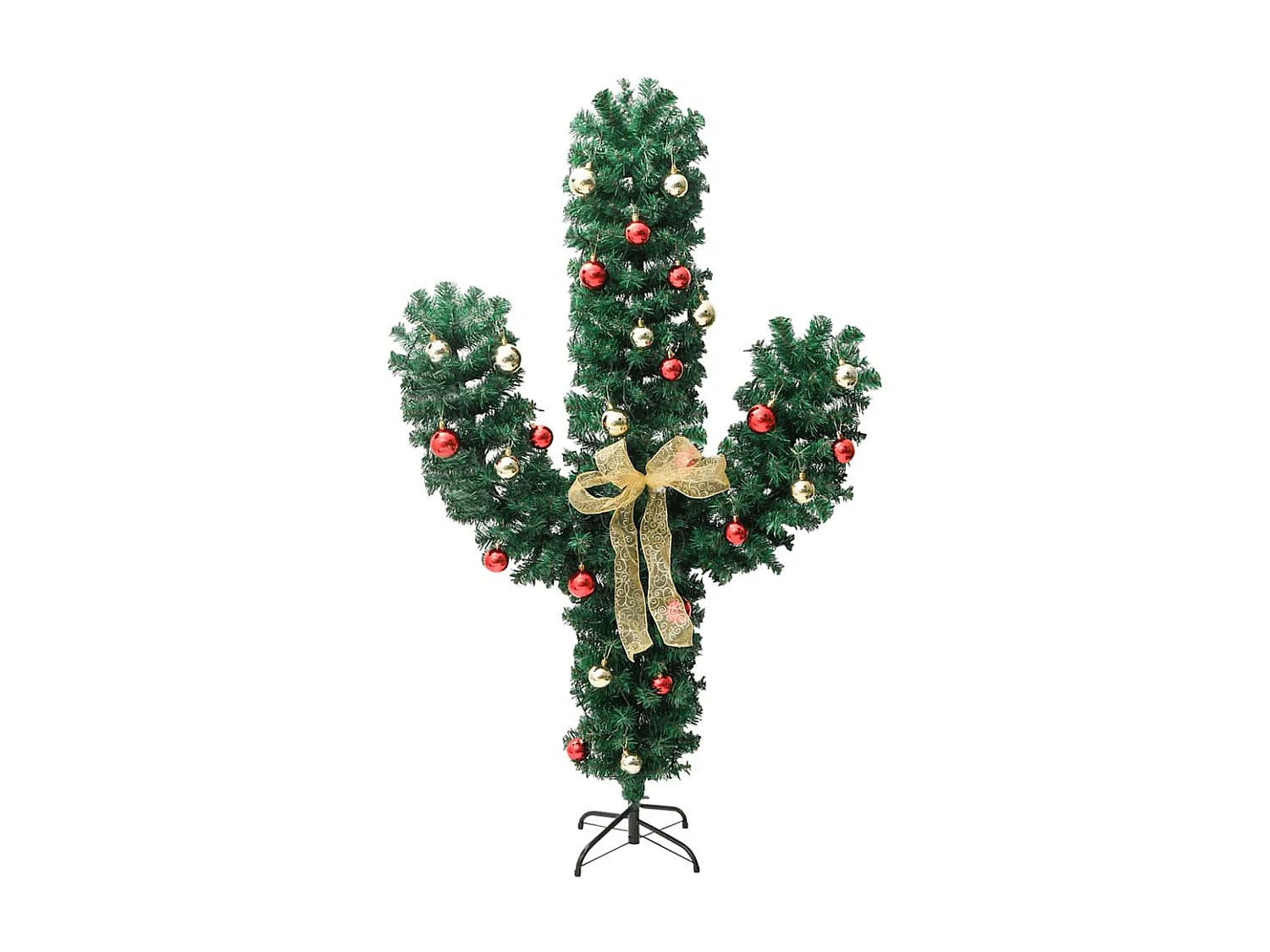 Cactus de Noël avec support et LED Vert 150 cm PVC