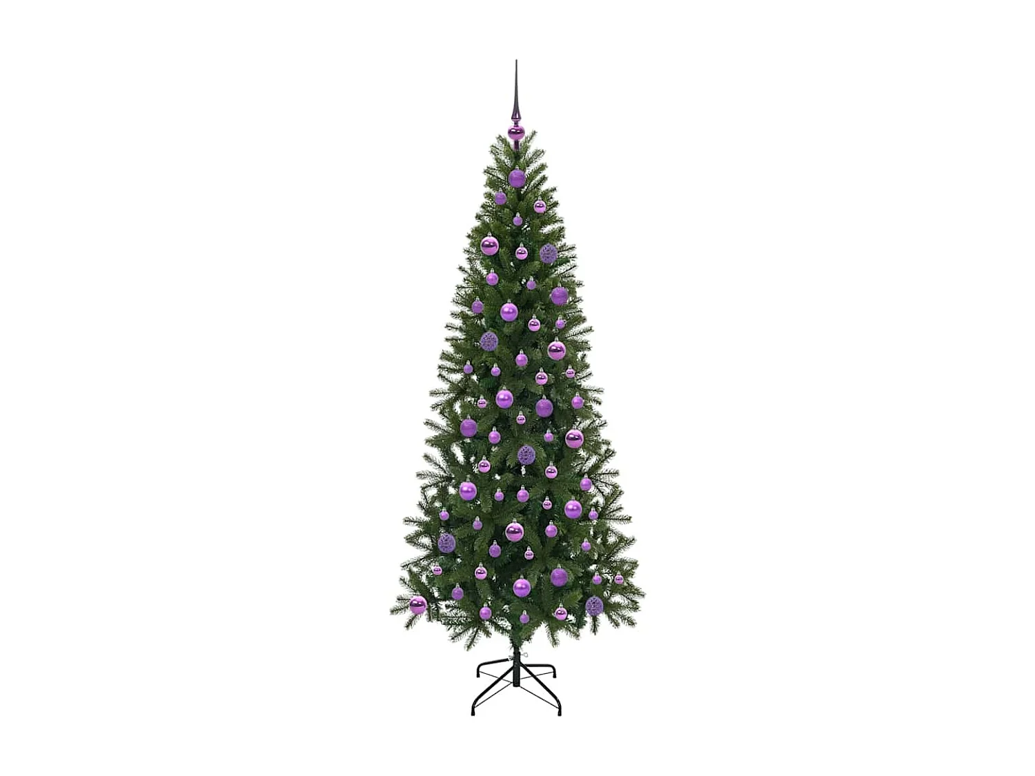 Árvore de Natal Artificial com 300 LEDs Verde 180 cm PE e PVC