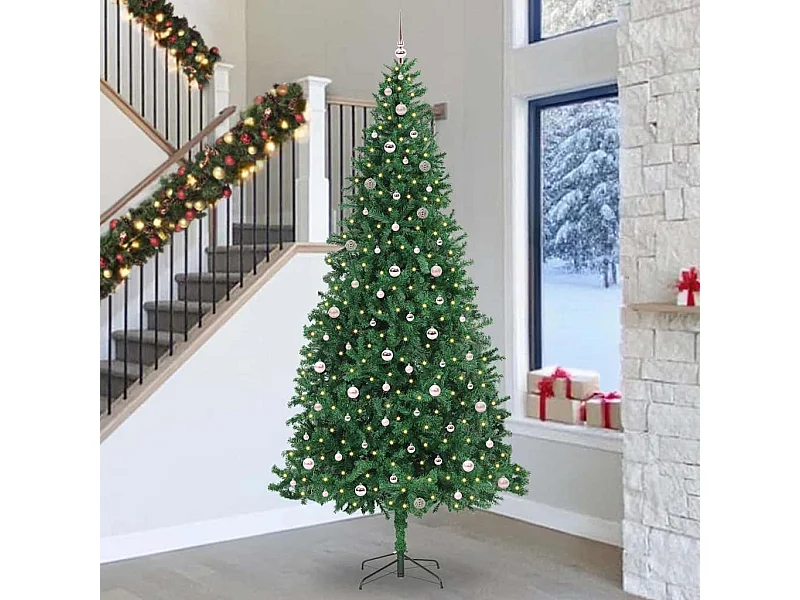 Árbol de Navidad artificial Verde 300 cm PVC y Metal y Plástico