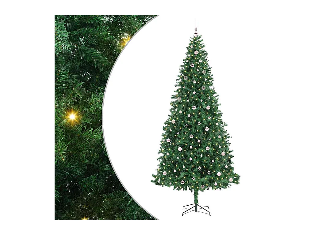 Árbol de Navidad artificial Verde 300 cm PVC y Metal y Plástico
