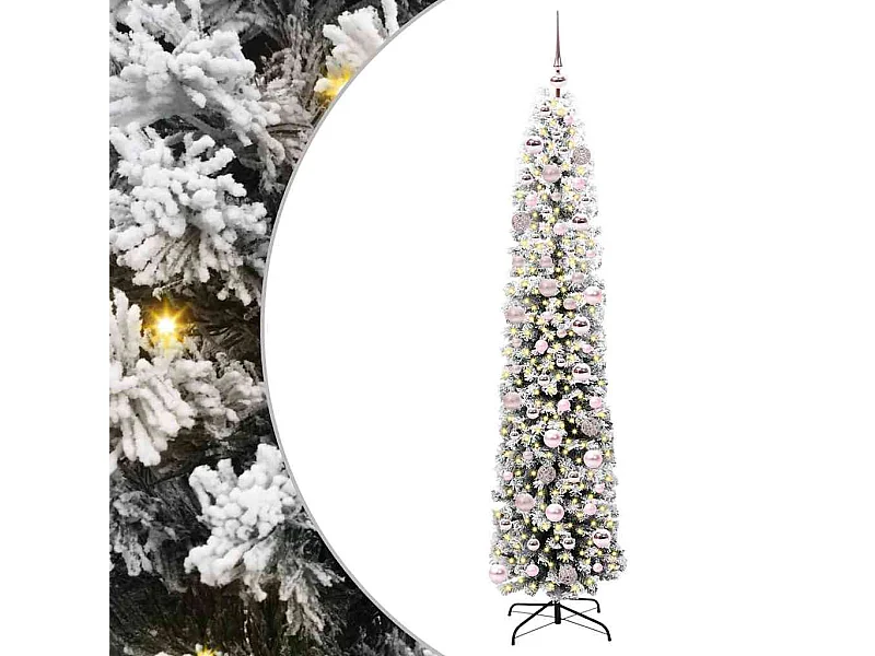 Sapin de Noël artificiel Vert 180 cm PVC et acier et plastique