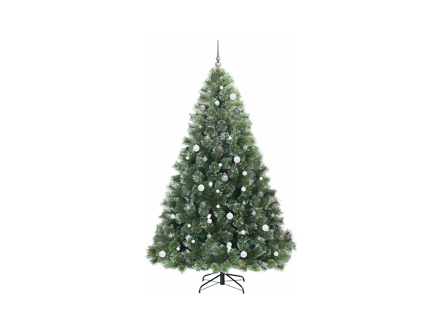 Kunstkerstboom met 300 LED met standaard Groen 240 cm PE en PVC