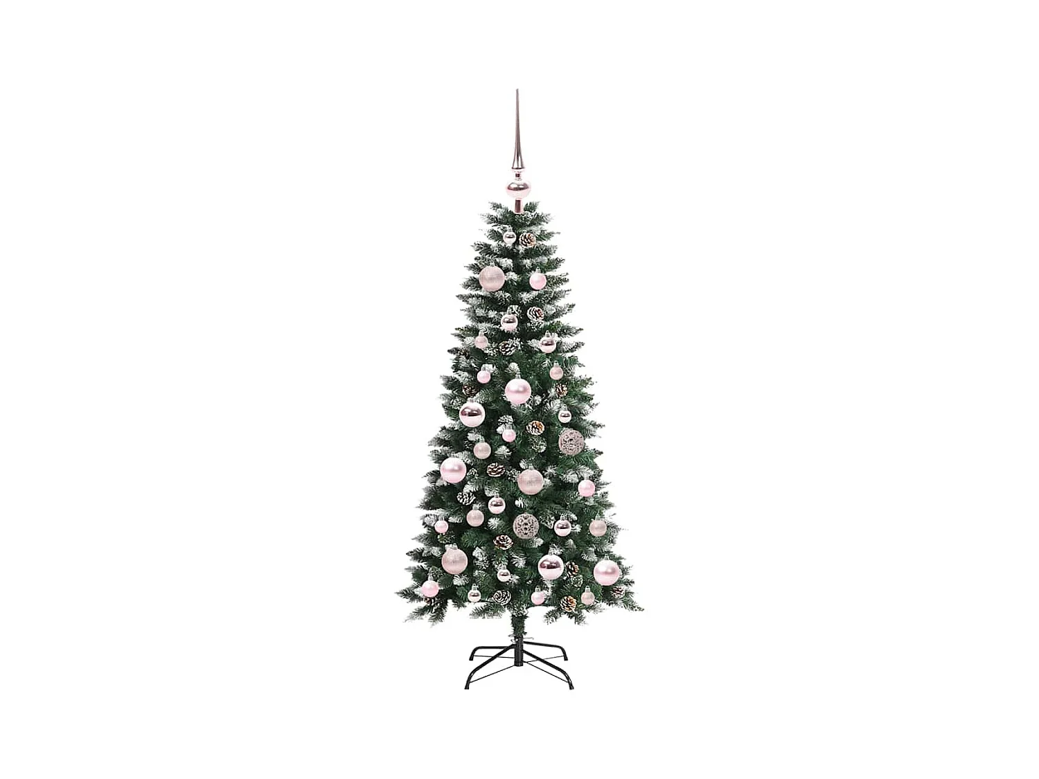 Kunstkerstboom Groen 55 x 55 x 120 cm PVC en Plastic en Staal