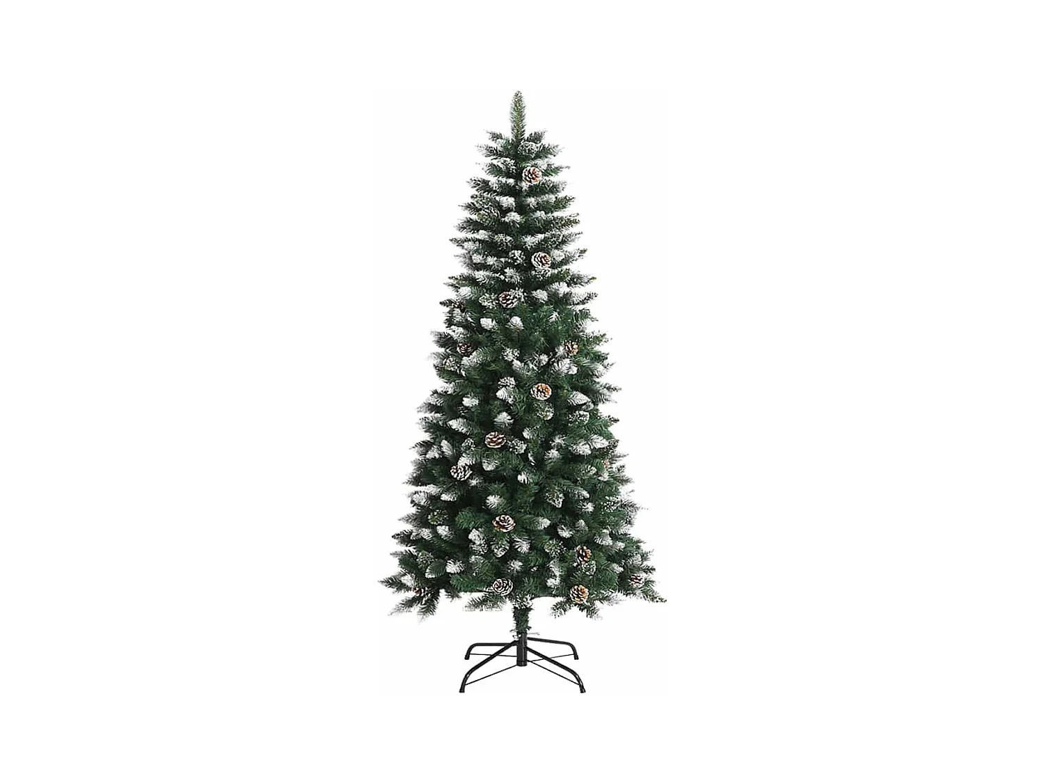 Kunstkerstboom Groen 55 x 55 x 120 cm PVC en Plastic en Staal