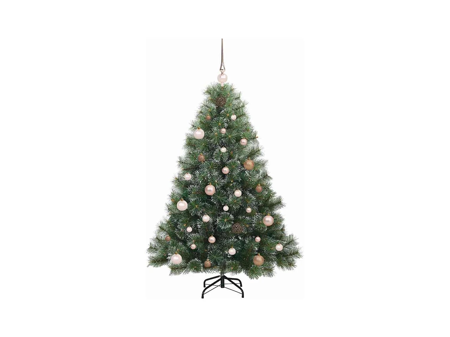 Kunstkerstboom met 150 LED met standaard Groen 150 cm PE en PVC