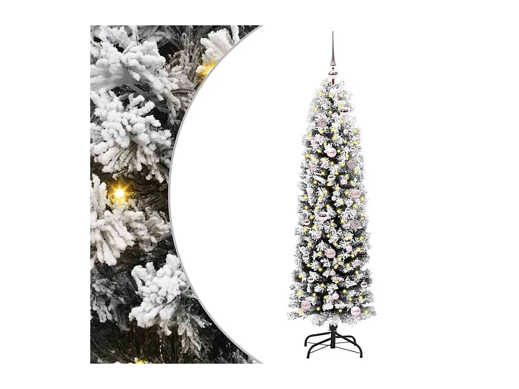 Sapin de Noël artificiel Vert 150 cm PVC et acier et plastique