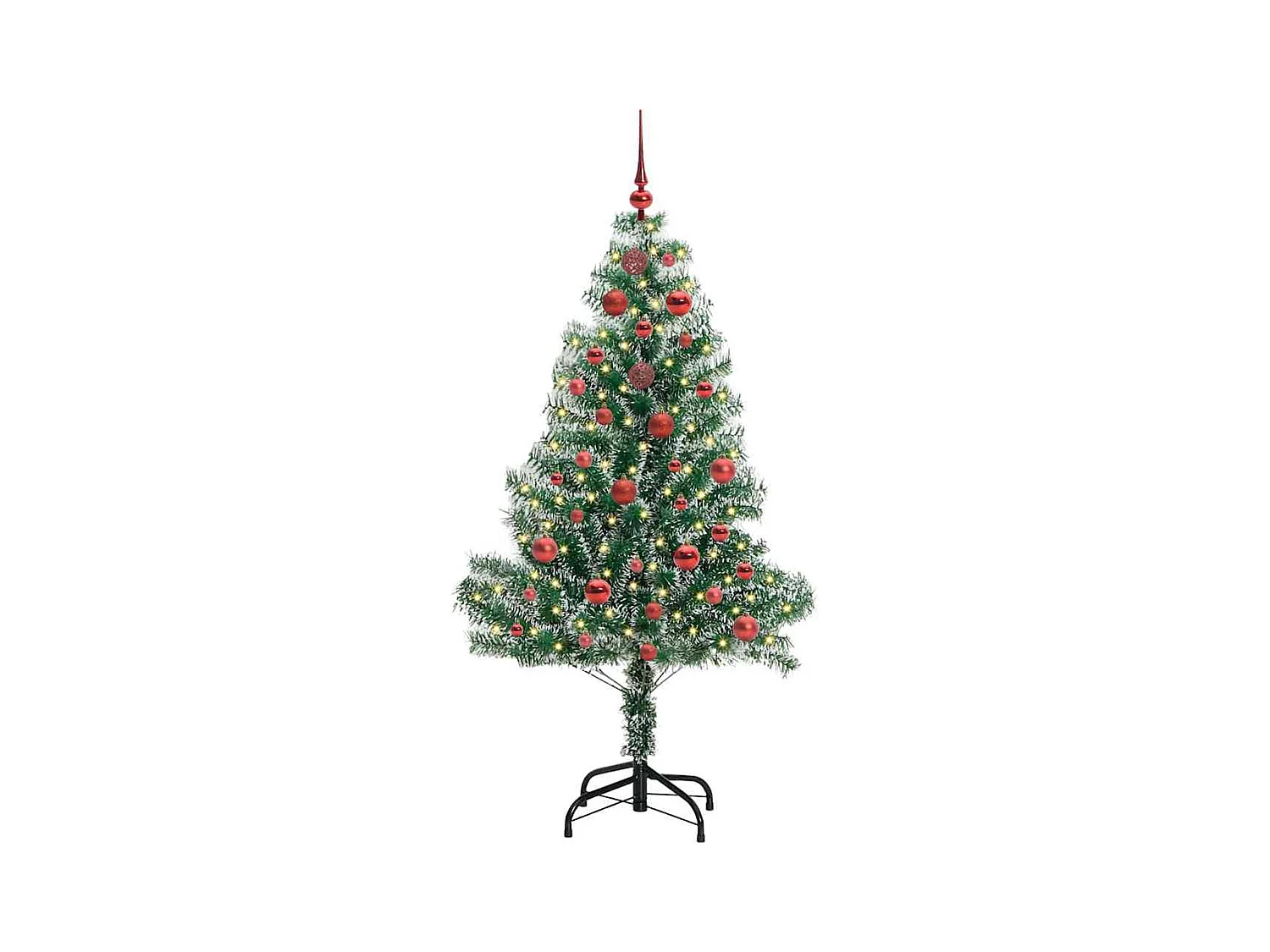 Arbre de Noël artificiel floconné de neige avec lumière LED