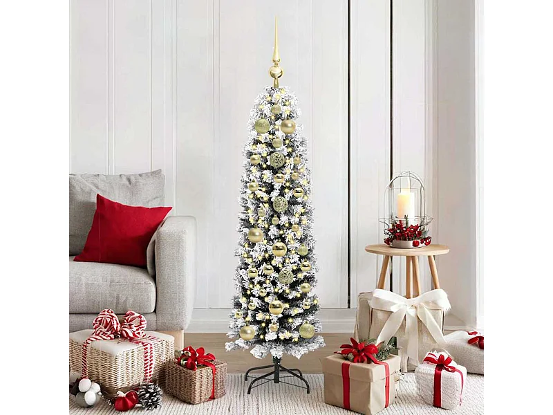Árbol de Navidad artificial Verde 150 cm PVC, Acero y Plástico