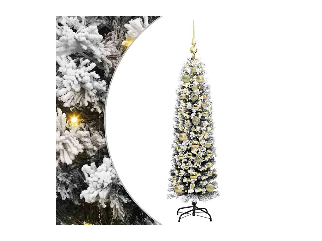 Árbol de Navidad artificial Verde 150 cm PVC, Acero y Plástico