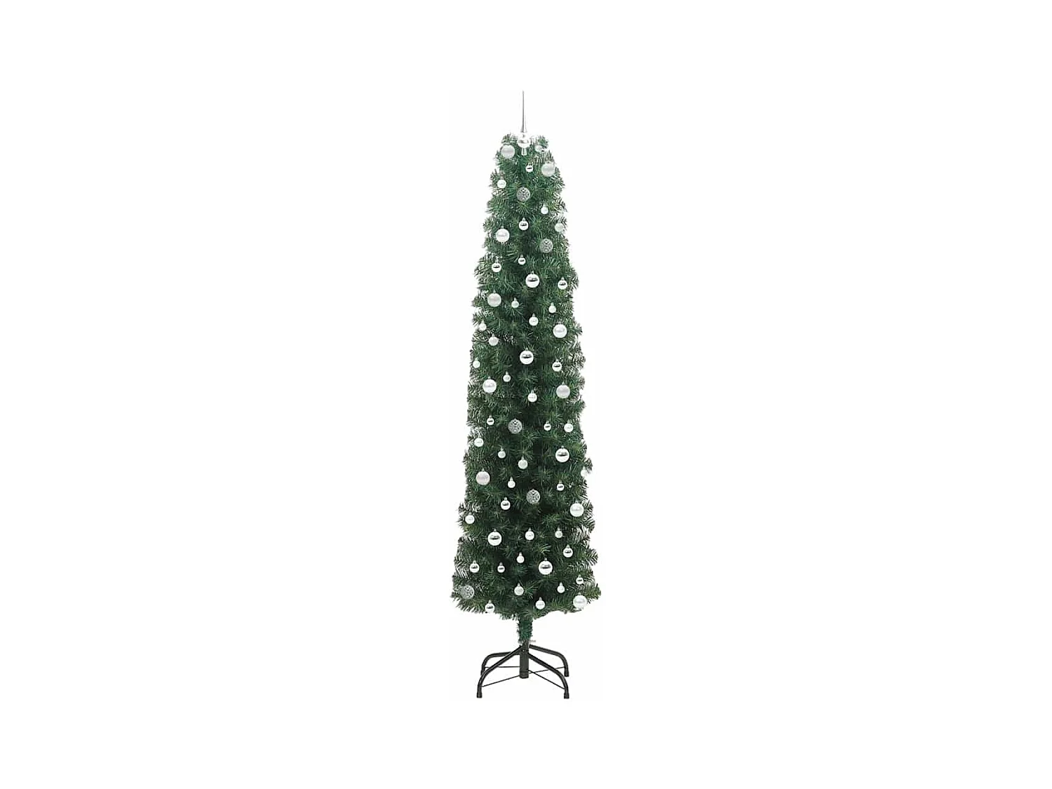 Árbol de Navidad artificial Verde 240 cm PVC, Acero y Plástico