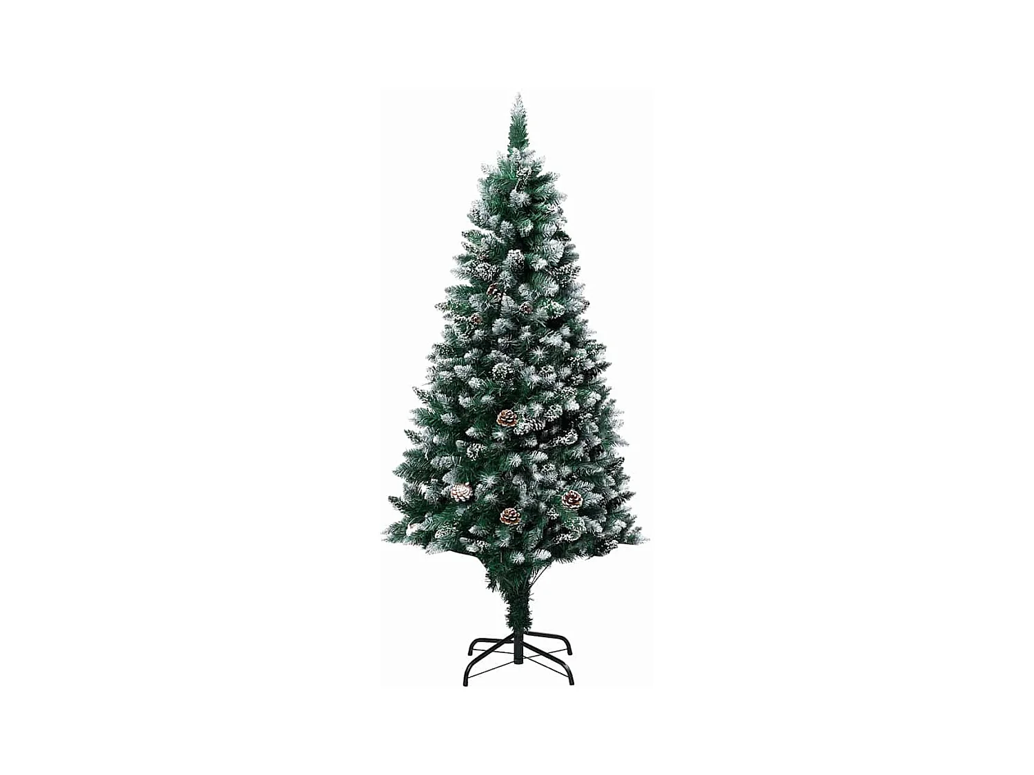 Árvore de Natal Artificial Verde 150 cm PVC, Aço e Plástico