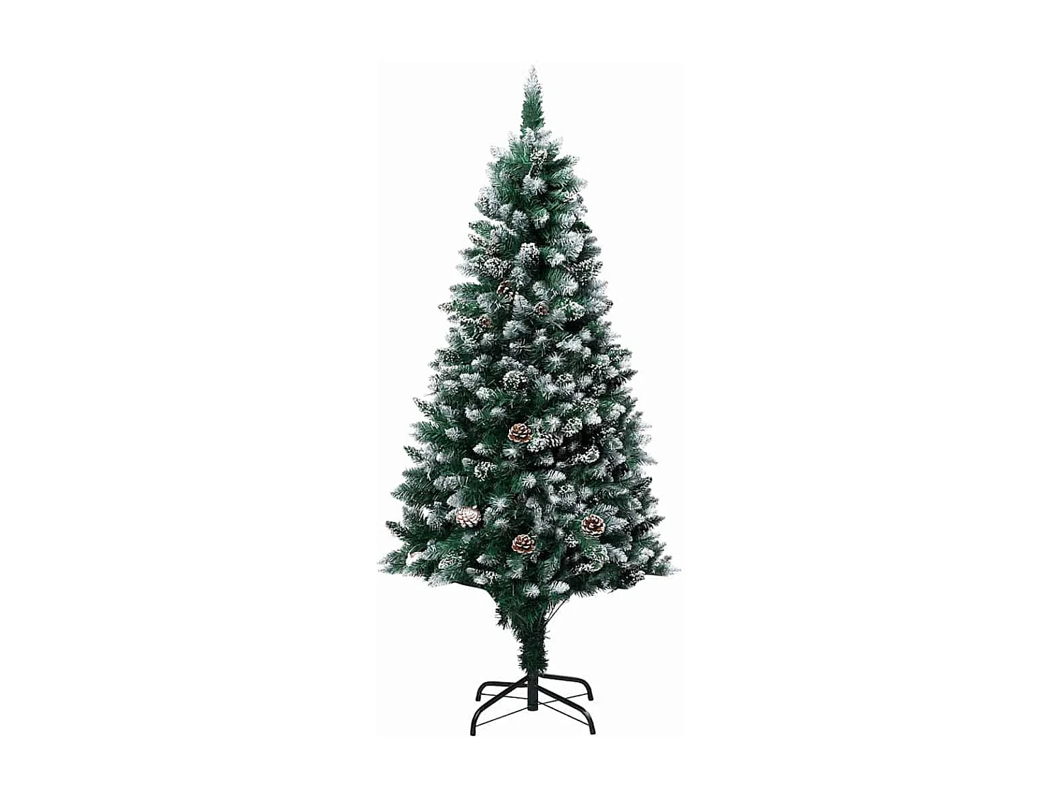 Sapin de Noël artificiel Vert 150 cm PVC, Acier et Plastique