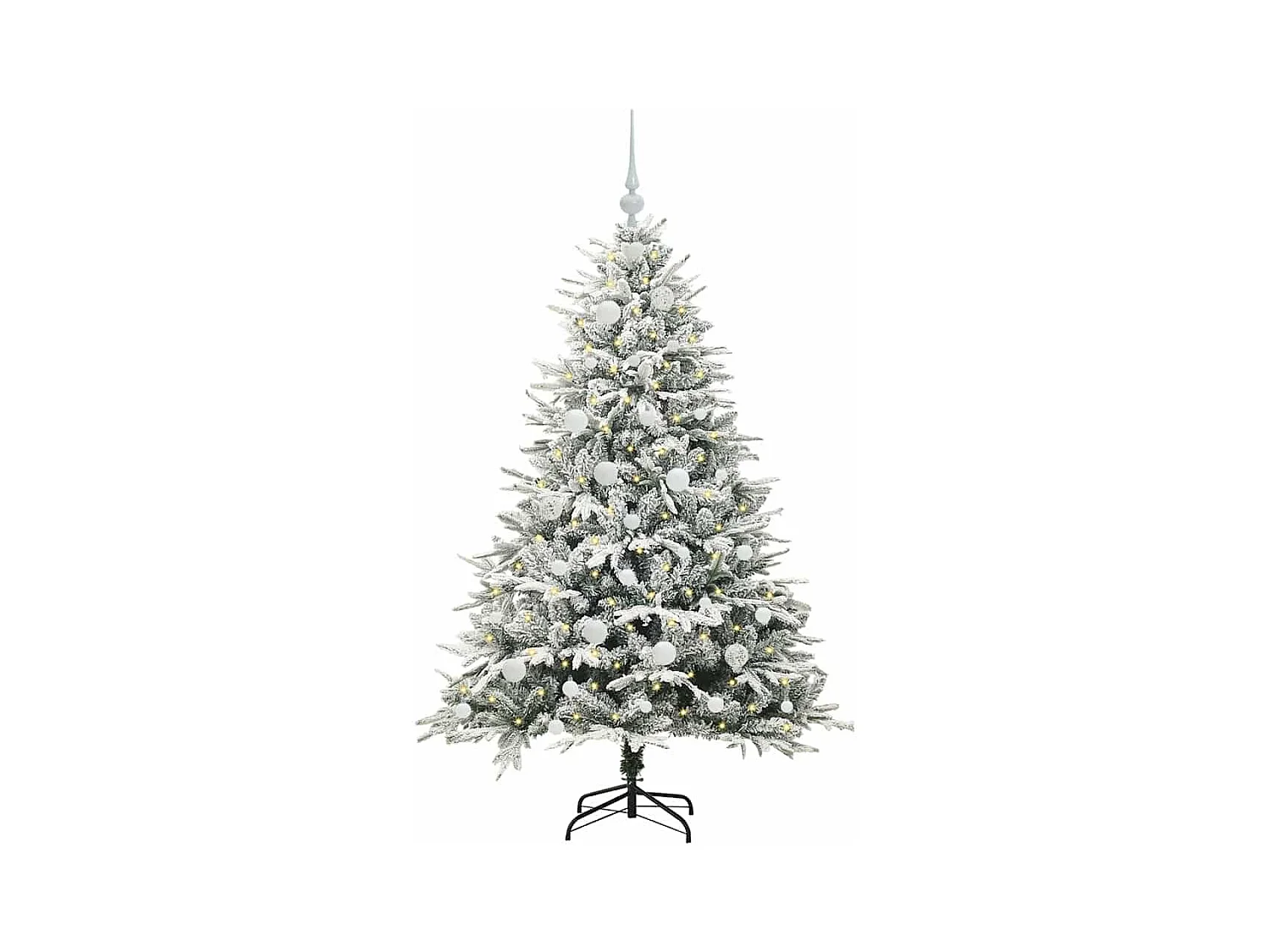 Árvore de Natal Artificial Pré-iluminada com Conjunto de Bolas