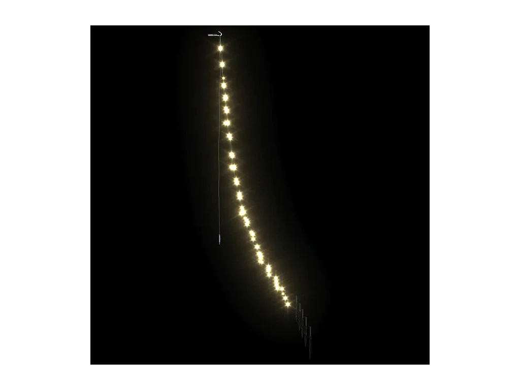 Arbre de Noël LED avec 112 LED Blanc chaud 182 cm Métal