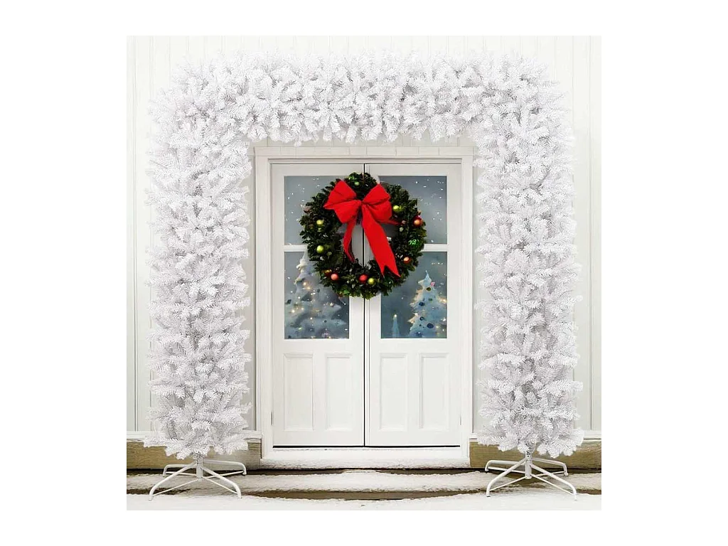 Arche d'arbre de Noël Blanc 240 cm
