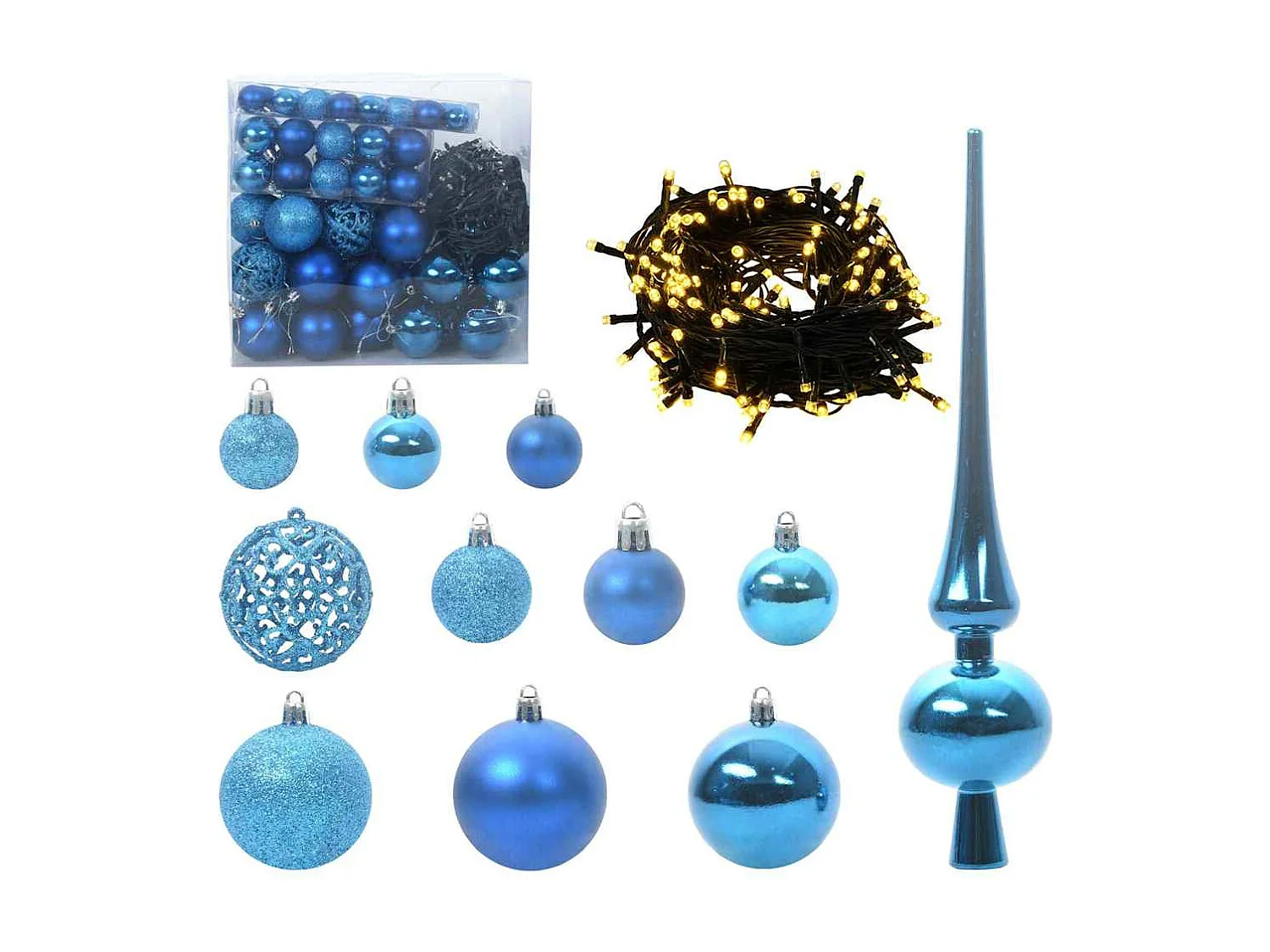 Sapin de Noël avec 300 LED avec support Argent 180 cm PET