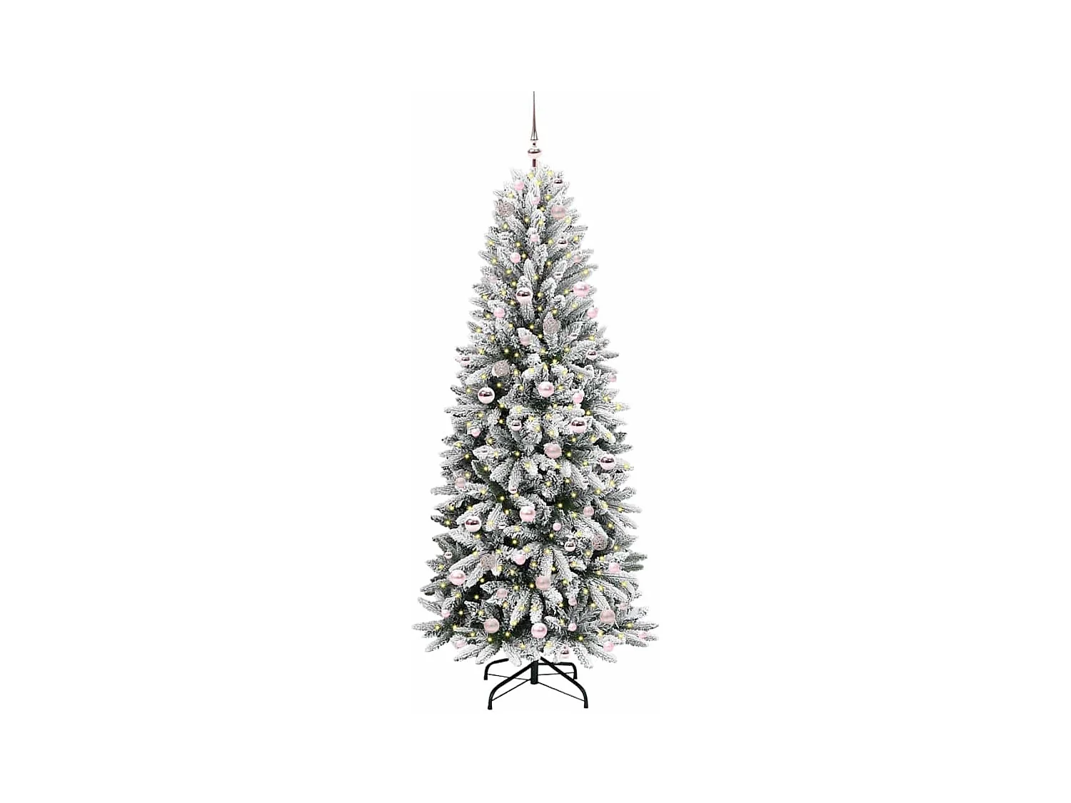 Árvore de Natal Artificial com 300 LEDs Branco 78 x 78 x 210 cm
