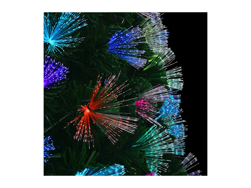 Kunstkerstboom met decoratieve touwlichten Groen 150 cm PVC