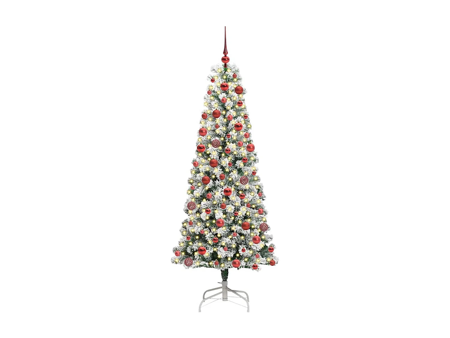 Árbol de Navidad artificial con ramas articuladas 180 cm PVC