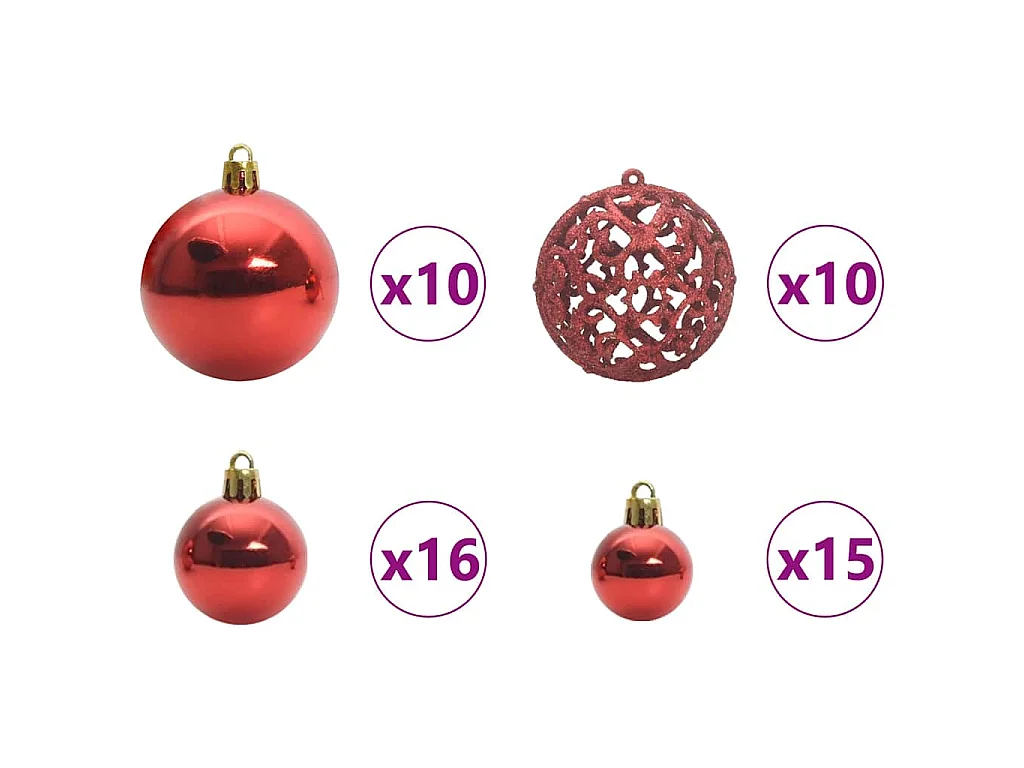 Sapin de Noël Artificiel à Branches Articulées 180 cm PVC