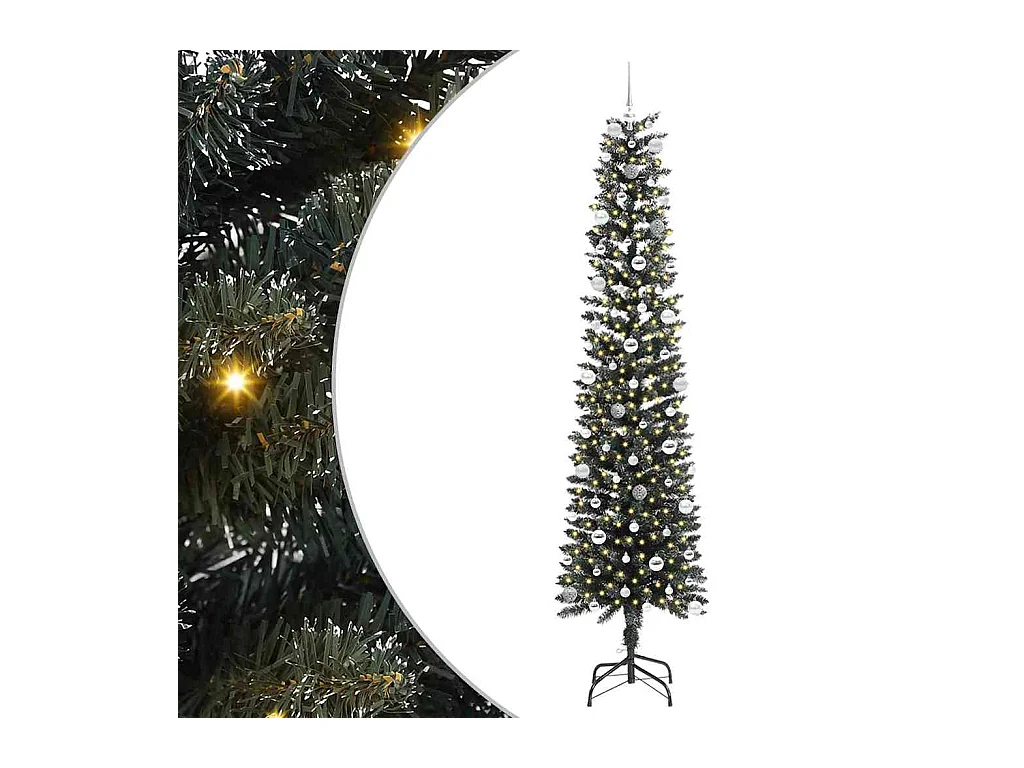 Árbol de Navidad artificial con 300 LED Verde 58 x 58 x 240 cm