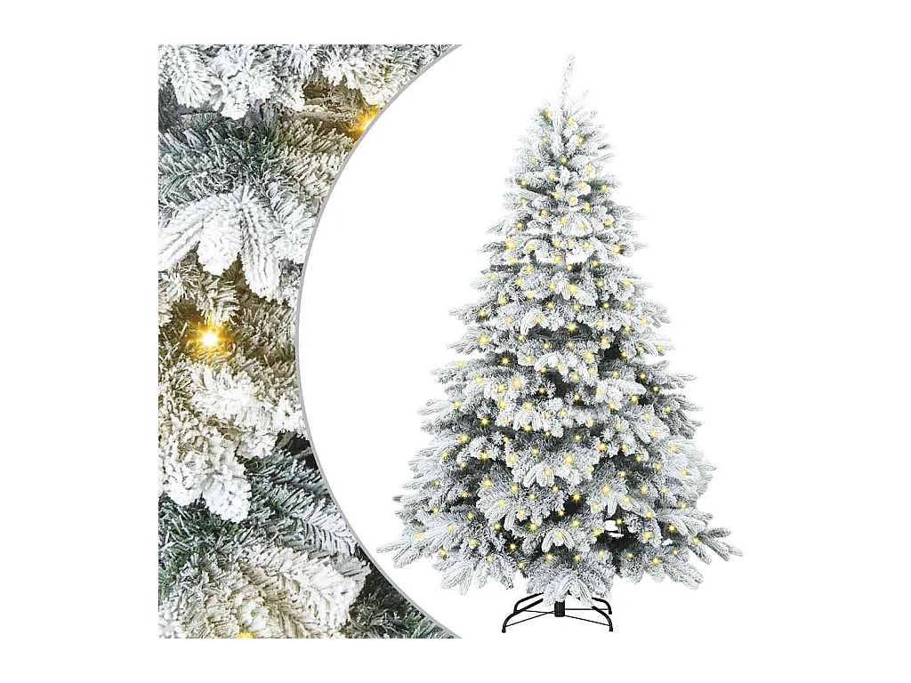 Árbol de Navidad artificial con 300 LED Verde 240 cm PE y PVC