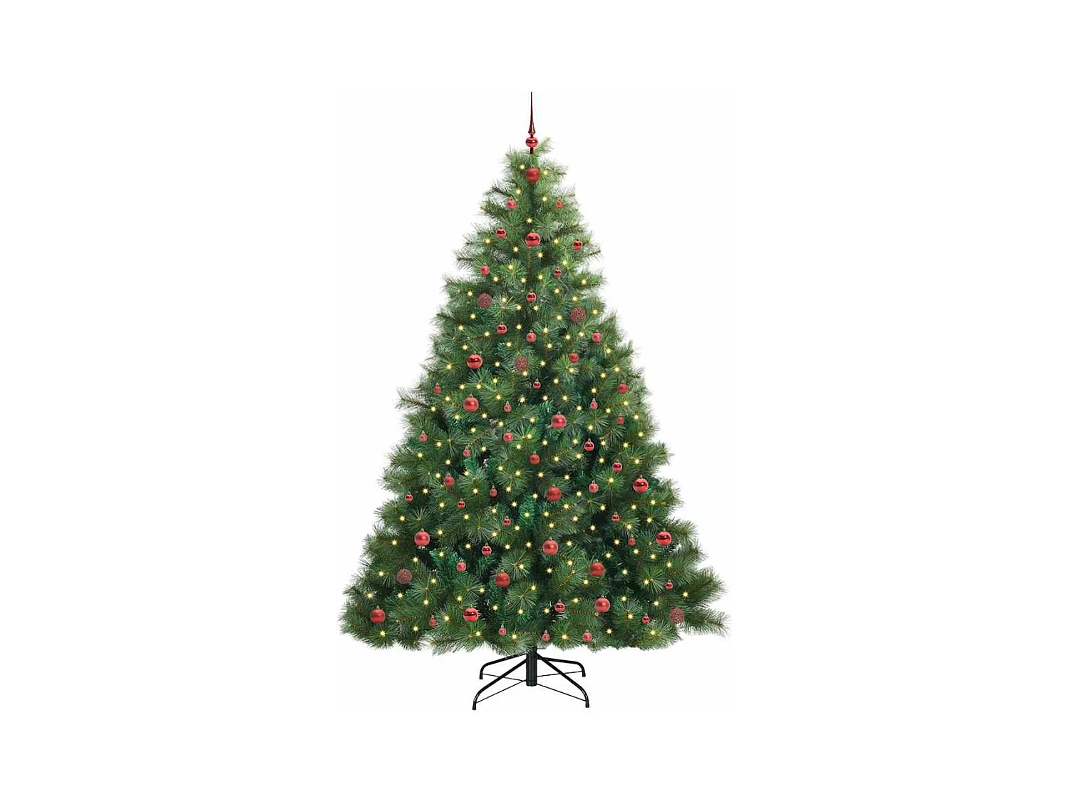 Árbol de Navidad artificial con 300 LED Verde 240 cm PE y PVC