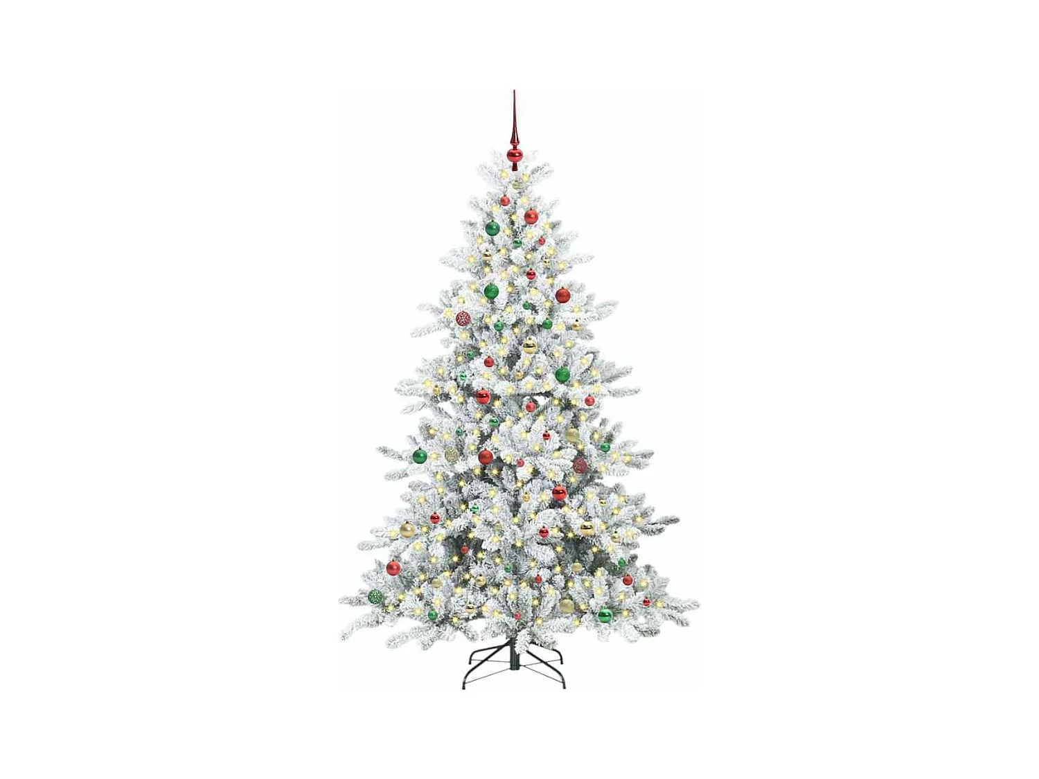 Árbol de Navidad artificial con ramas articuladas 210 cm PVC