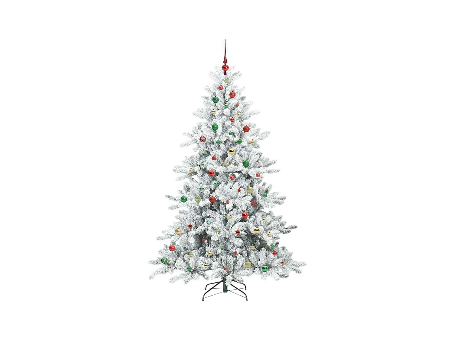 Árbol de Navidad artificial con ramas articuladas 210 cm PVC