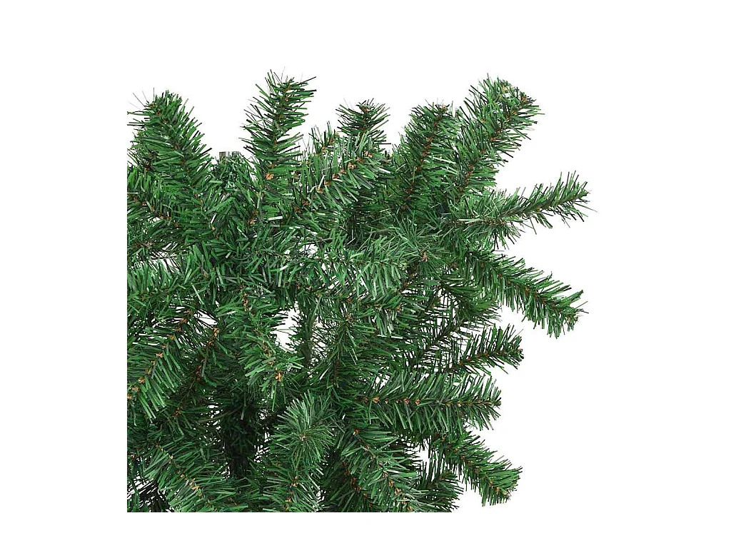 Árvore de Natal Artificial Pré-iluminada de Cabeça para Baixo com Conjunto de Bolas