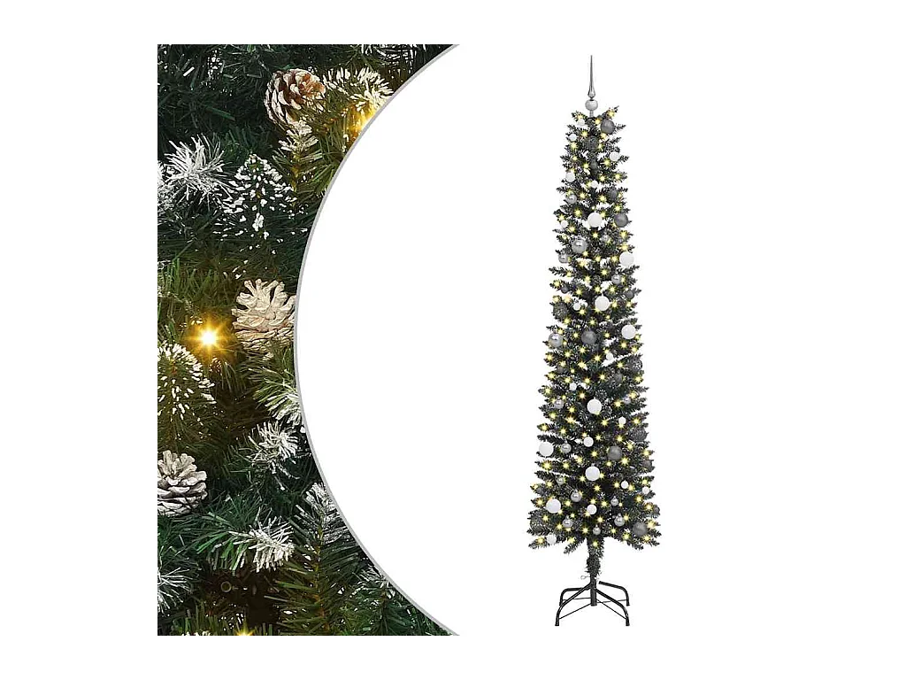 Árbol de Navidad artificial con 300 LED Verde 58 x 58 x 240 cm