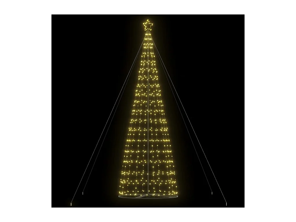 Sapin de Noël à LED 1534 LED blanc chaud 503 cm