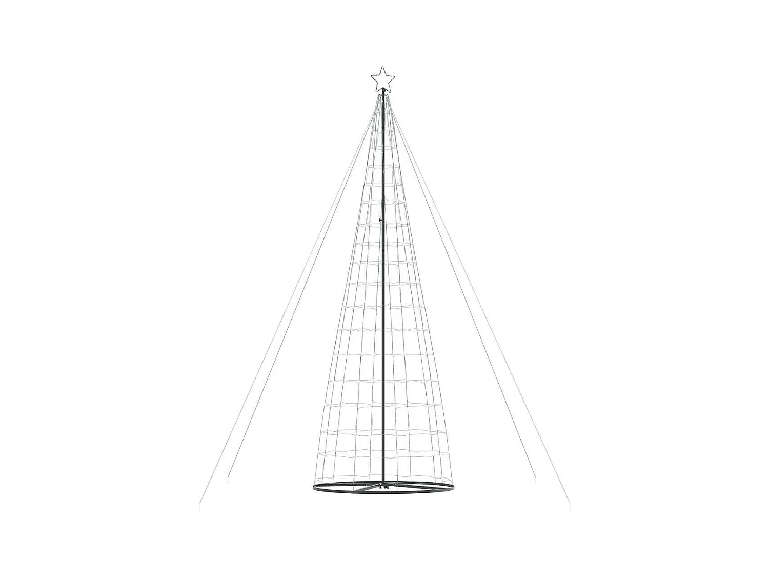 Sapin de Noël à LED 1534 LED blanc chaud 503 cm