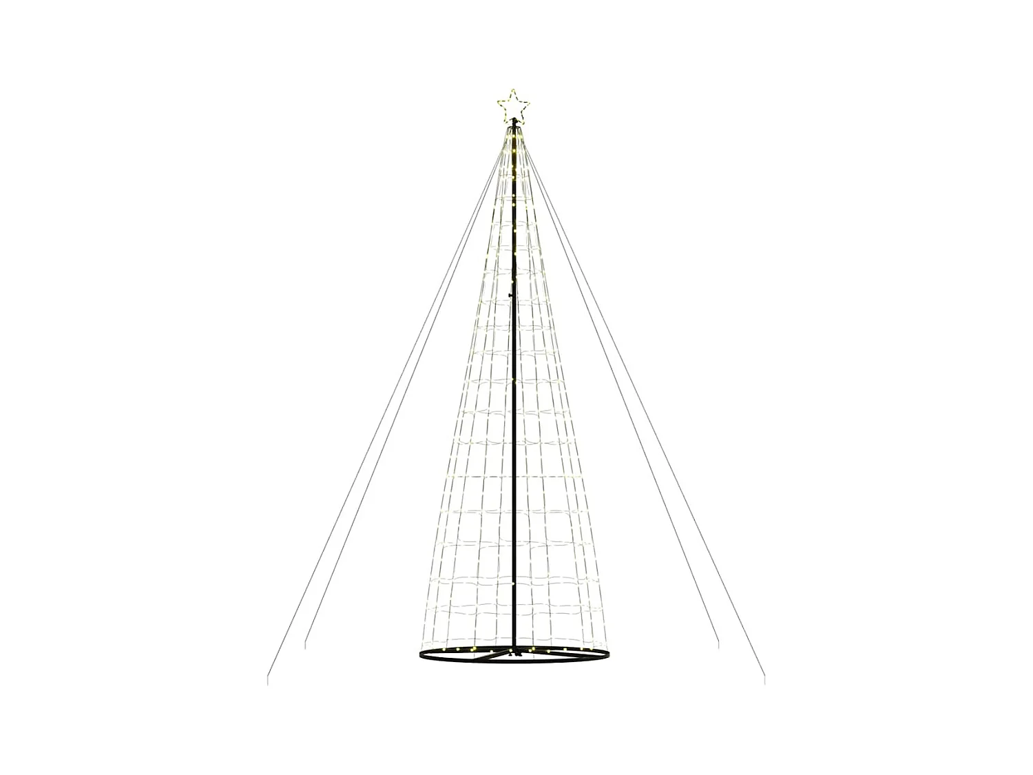 Sapin de Noël à LED 1534 LED blanc chaud 503 cm
