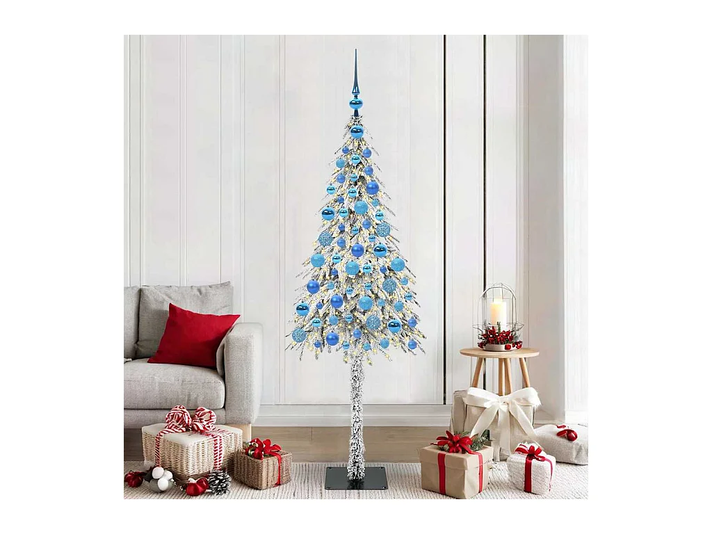 Kerstboom met 300 LED met standaard Wit 180 cm PE en Staal