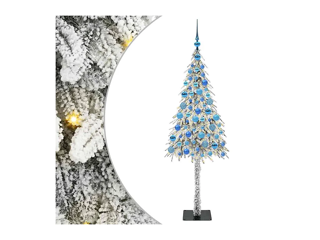 Kerstboom met 300 LED met standaard Wit 180 cm PE en Staal