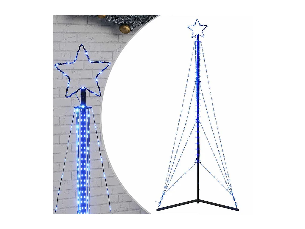 Sapin de Noël à LED 483 LED bleu 240 cm