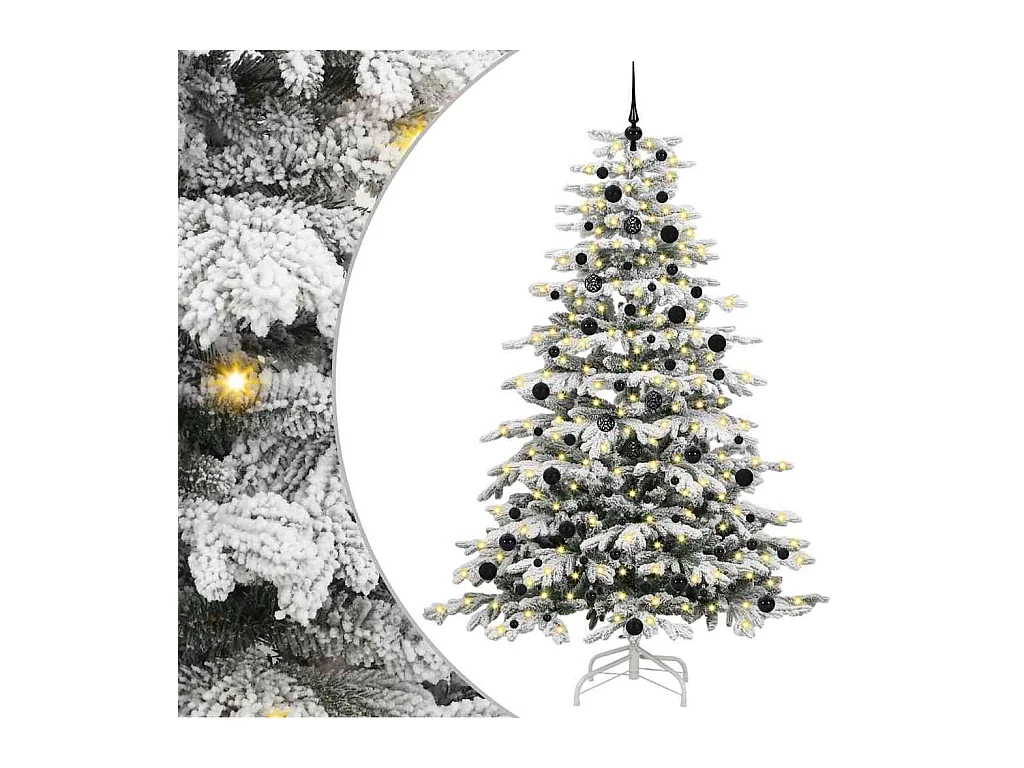 Árbol de Navidad artificial con ramas articuladas 240 cm