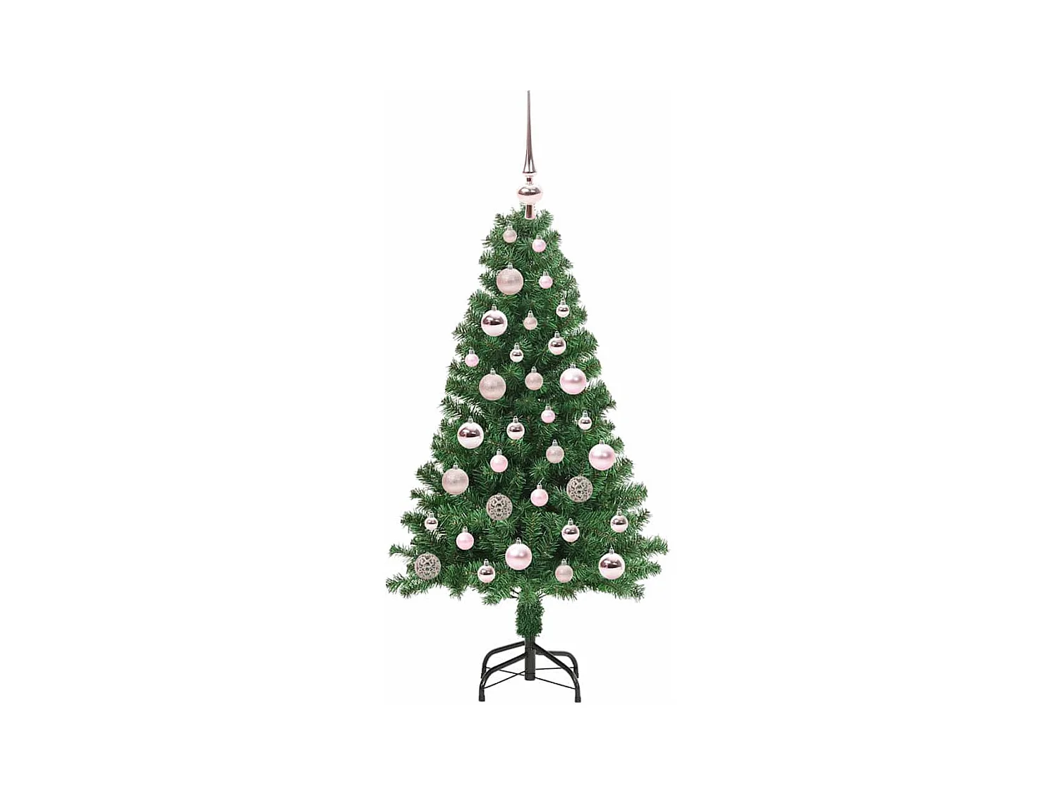 Árvore de Natal Artificial Verde 120 cm PVC, Aço e Plástico