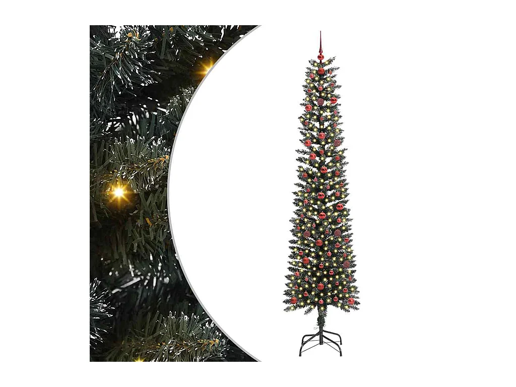 Árbol de Navidad artificial con 300 LED Verde 58 x 58 x 240 cm