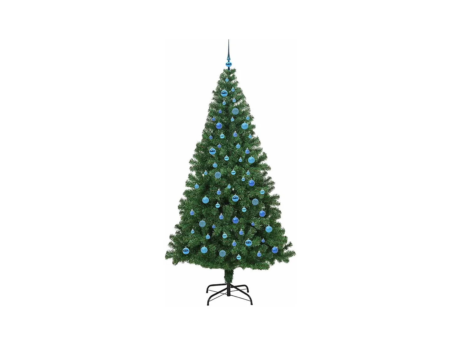Árvore de Natal Artificial Verde 240 cm PVC, Aço e Plástico