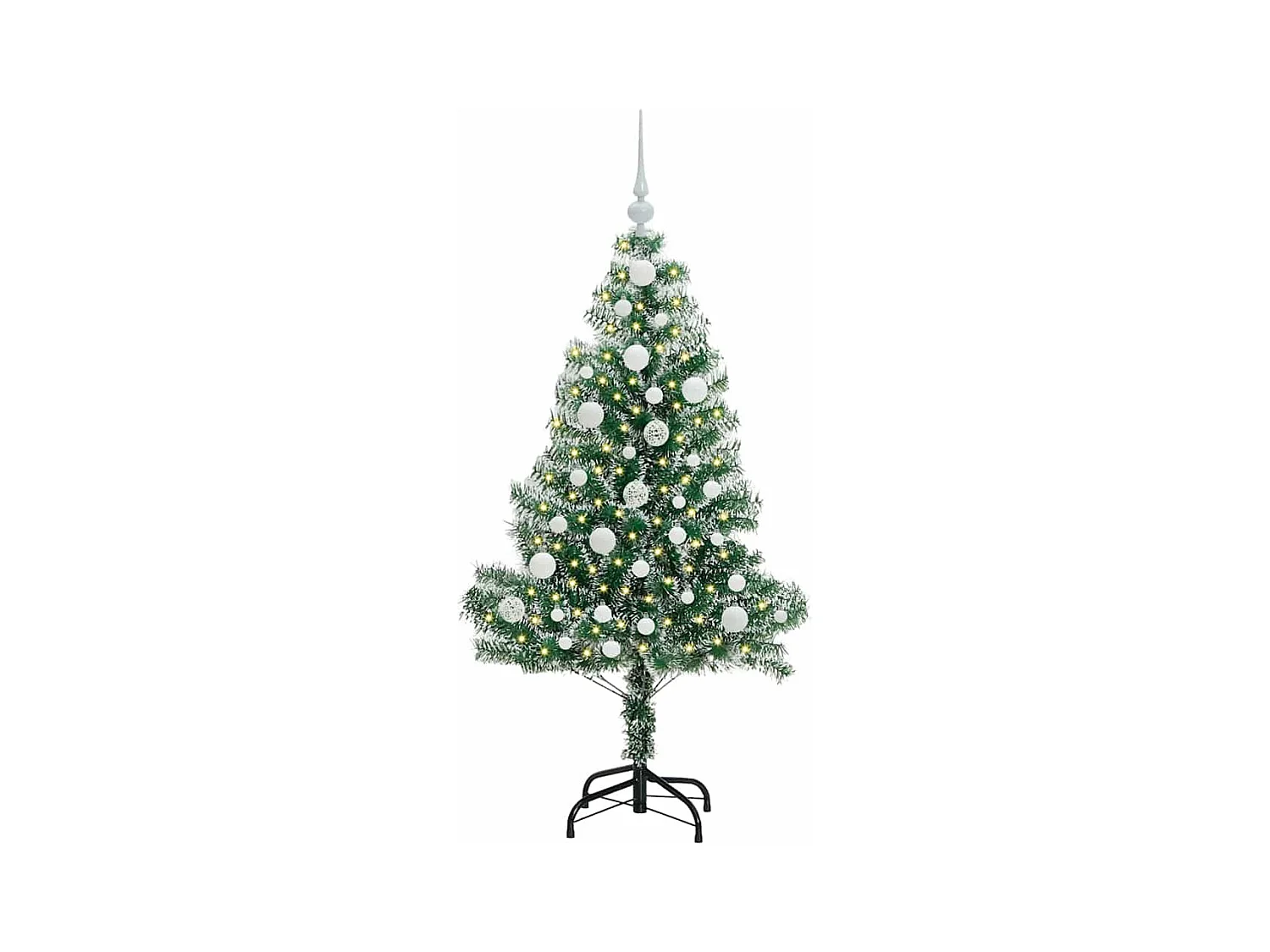 Arbre de Noël artificiel floconné de neige avec lumière LED