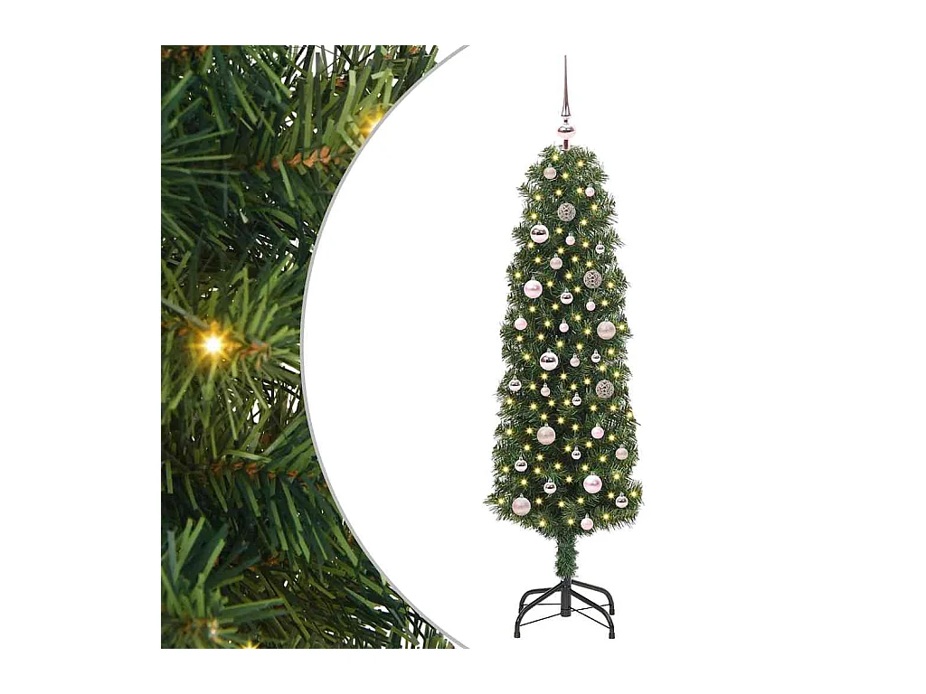 Árbol de Navidad artificial Verde 150 cm PVC, Acero y Plástico